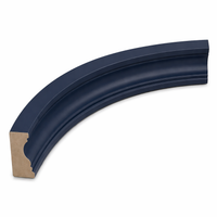Navy Blue Crown Moulding Curve