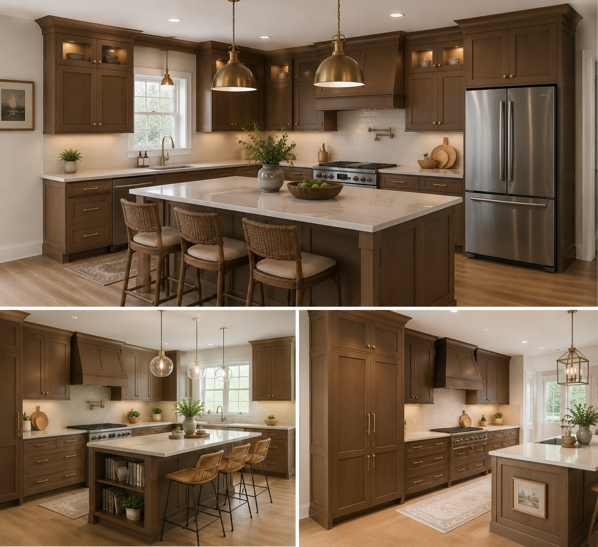 Staged Kitchen Layouts