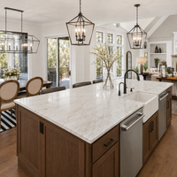 Calacatta Crystal Quartz Countertop