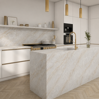 Calacatta Crystal Quartz Countertop