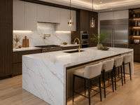 Calacatt Royal Gold Quartz Countertop (Calacatta Eclipse)