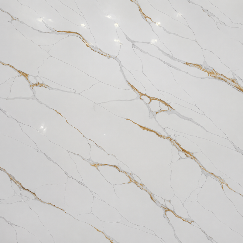 Calacatt Royal Gold Quartz Countertop (Calacatta Eclipse)