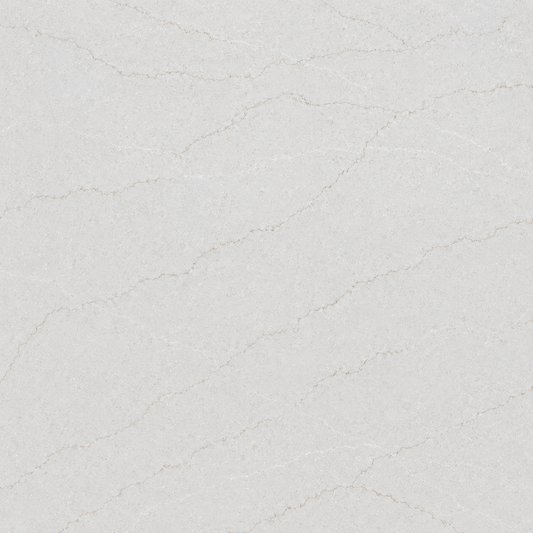A close-up of a light warm gray or off-white textured surface with subtle diagonal veining, shown as a material or color sample | USA Cabinets Outlet 