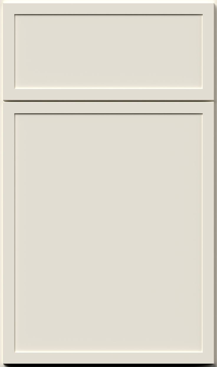 White cabinet door with a subtle pattern on a white background ( USA Cabinets Outlet )