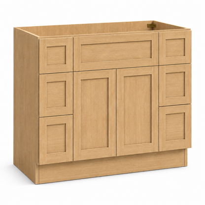 English Toffee 48" Vanity Sink Drawer Base Cabinet
