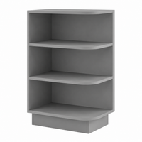 Gray Shaker Base End Shelf (Reversible)