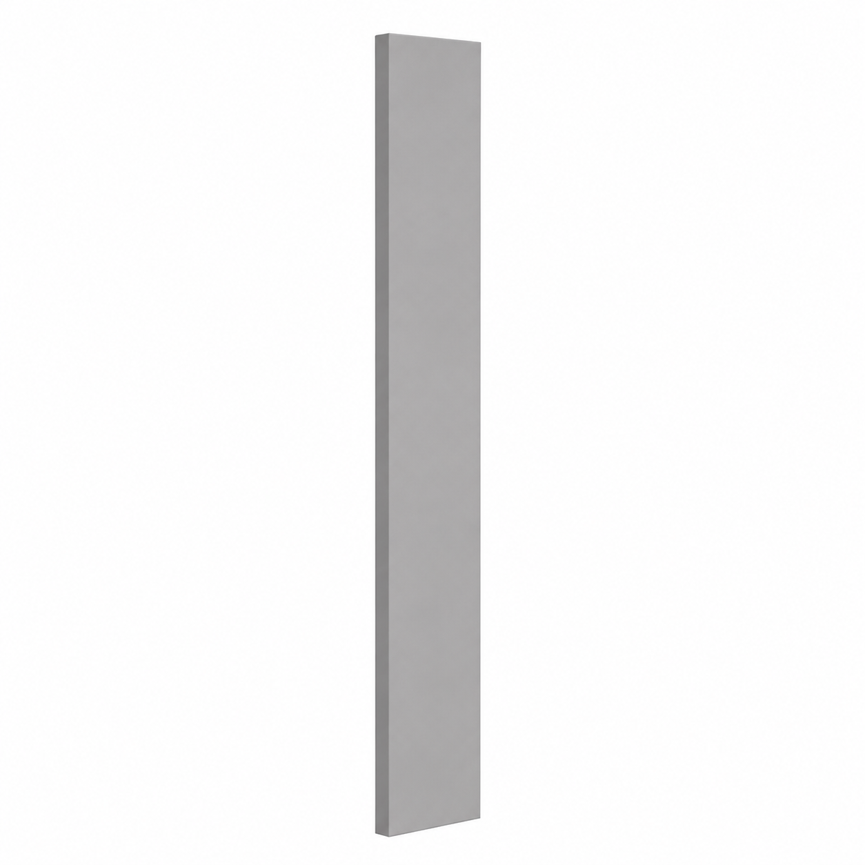 A tall, narrow rectangular gray panel or door shown upright against a plain white background | USA Cabinets Outlet 