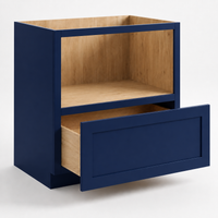 Navy Blue Shaker Microwave Base Cabinet