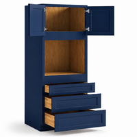Navy Blue Shaker Oven Pantry Cabinet, 27