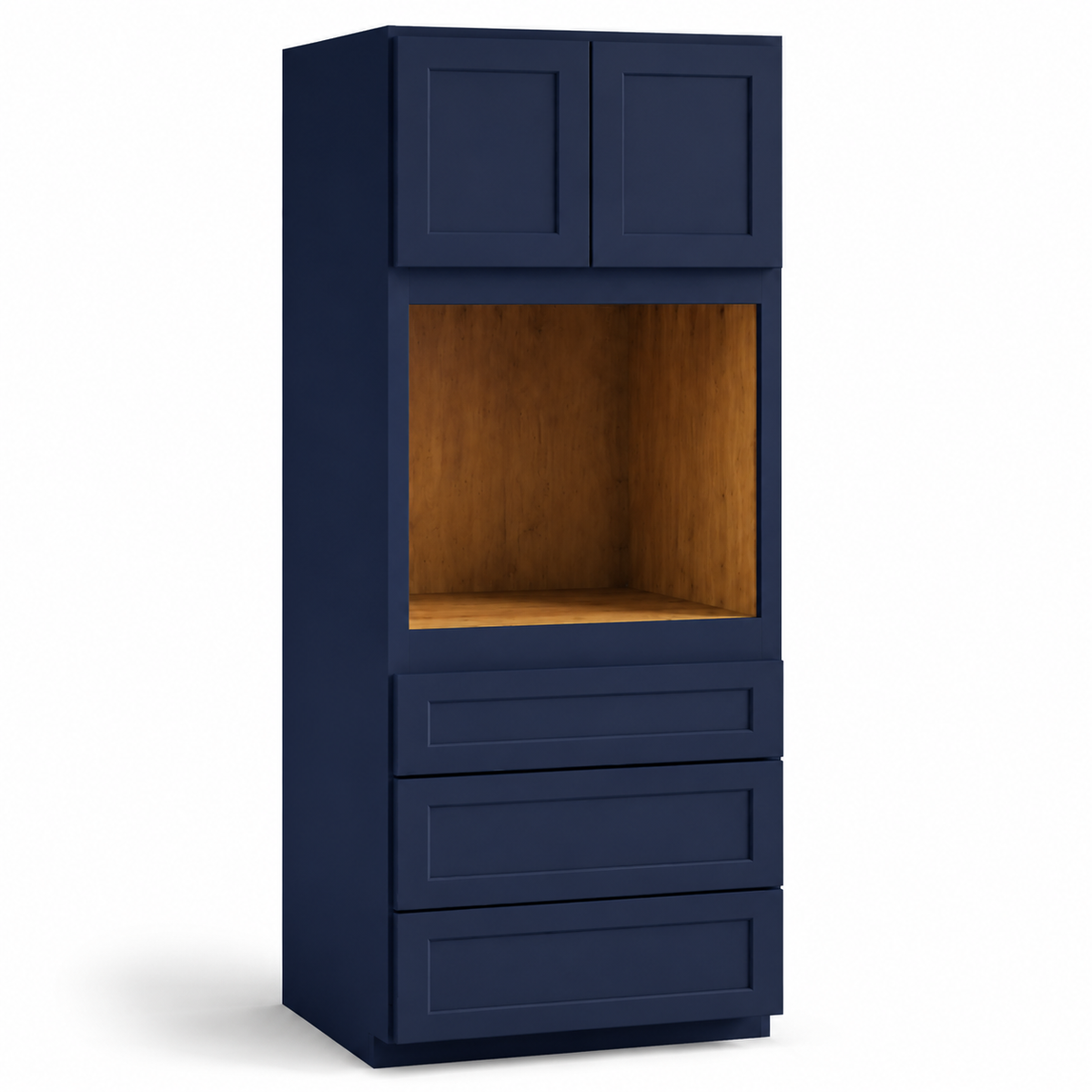 Navy Blue Shaker Oven Pantry Cabinet, 27