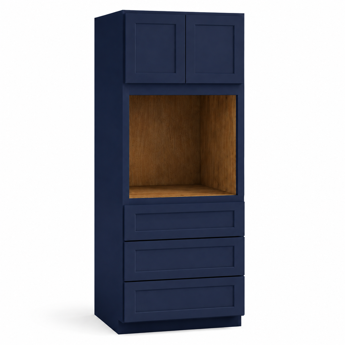 Navy Blue Shaker Oven Pantry Cabinet, 24