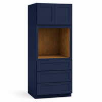 Navy Blue Shaker Oven Pantry Cabinet, 24