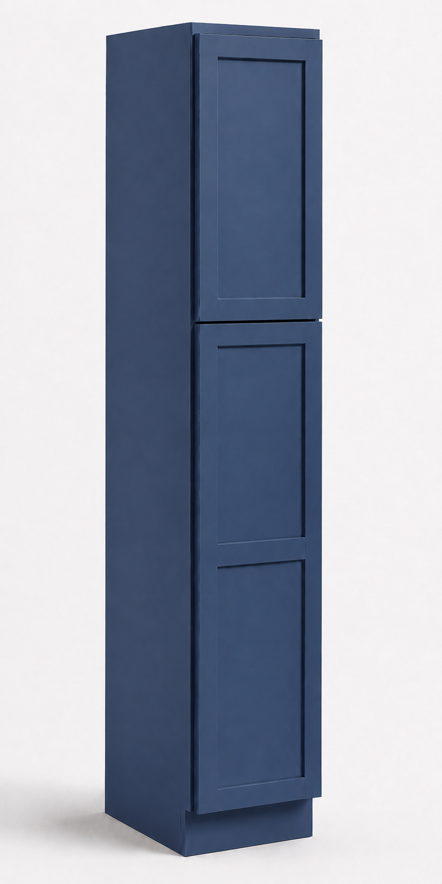 Navy Blue Shaker 18”W x 27"D Pantry Cabinet – 2 Doors (Upper & Lower)