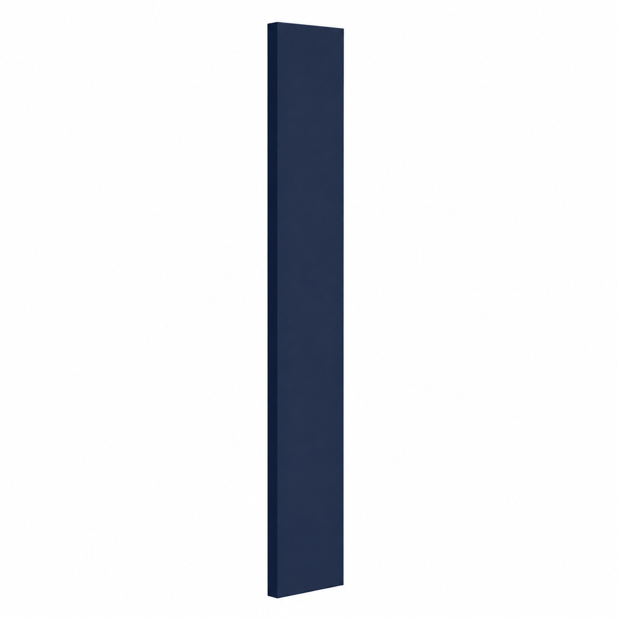 A long, narrow rectangular panel in a dark navy blue color, shown vertically against a plain white background | USA Cabinets Outlet |