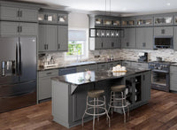 Gray Shaker Spice Pull Base Cabinet