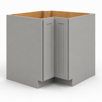 Gray Shaker Easy Reach Base Cabinet