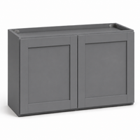 Gray Shaker Refrigerator Wall Cabinet – 36