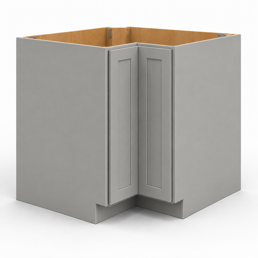 Gray Shaker Easy Reach Base Cabinet