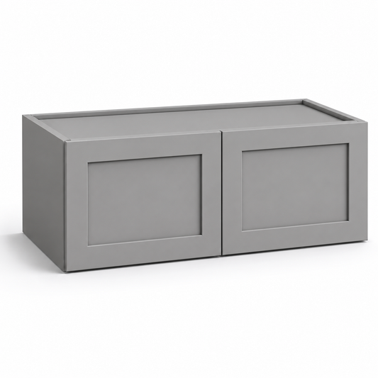 Gray Shaker 15″ H Double Doors Wall Cabinet