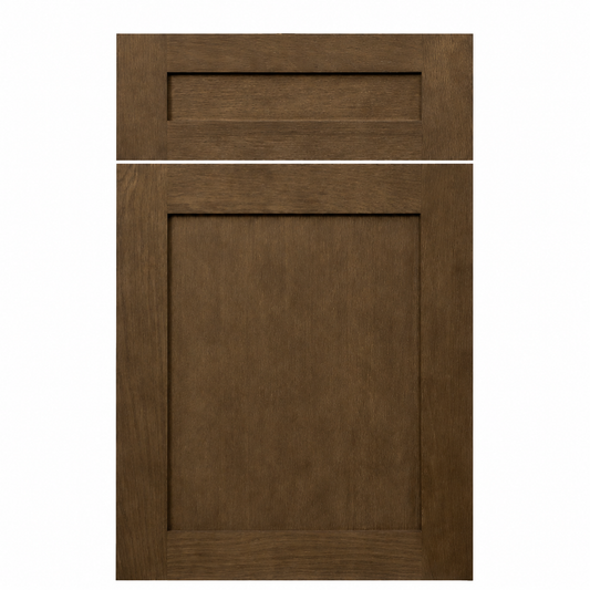 Wooden cabinet door with a rectangular panel on a white background|USA Cabinets Outlet |
