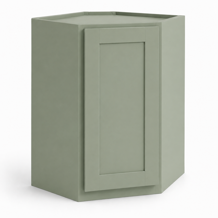 Green cabinet with a door on a white background|USA Cabinets Outlet|