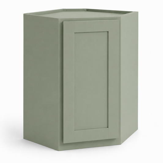 Green cabinet with a door on a white background|USA Cabinets Outlet|
