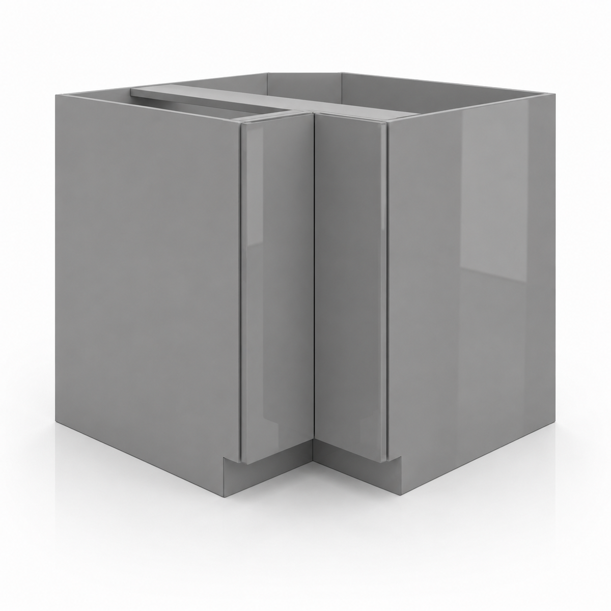 High Gloss Gray Easy Reach Base Cabinet