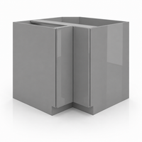 High Gloss Gray Easy Reach Base Cabinet