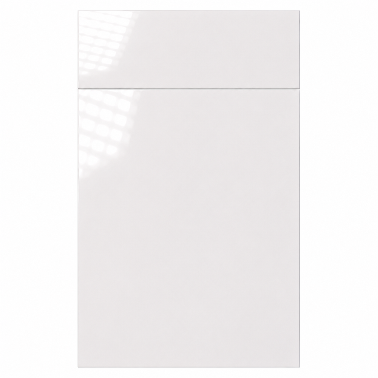 White cabinet door on a white background ( USA Cabinets Outlet )