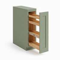 Jade Green Shaker Spice Pull Base Cabinet
