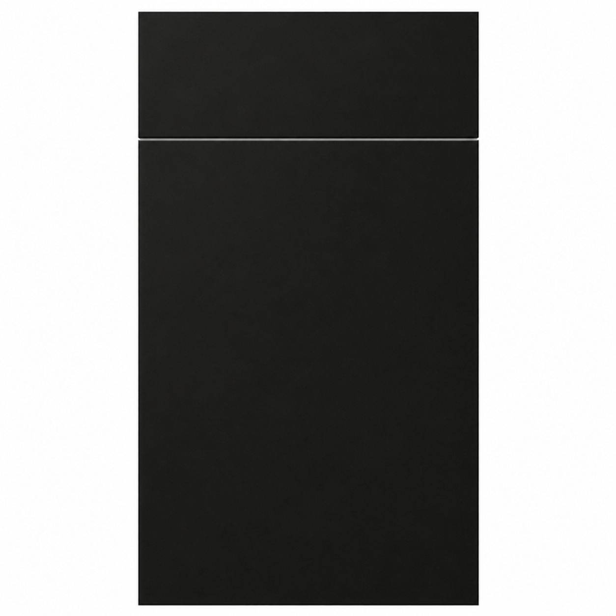 Frameless Matte Black Sample Door