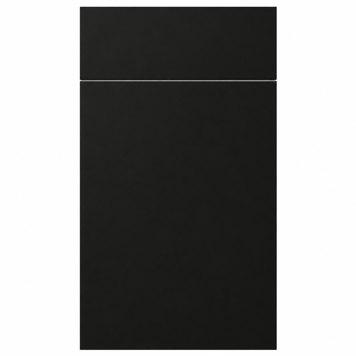 Frameless Matte Black Sample Door