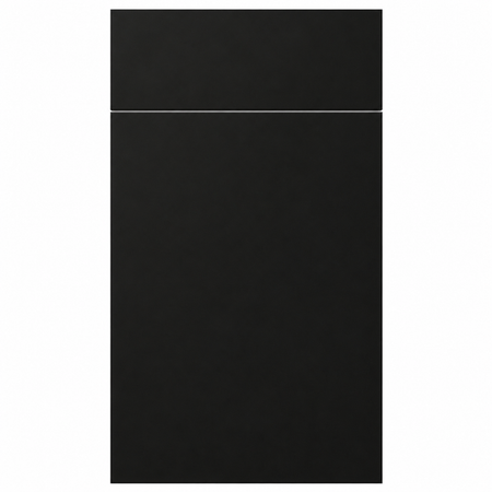 Frameless Matte Black Sample Door | USA Cabinets Outlet