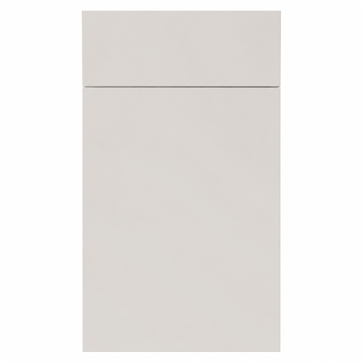 Frameless Matte Ivory Sample Door