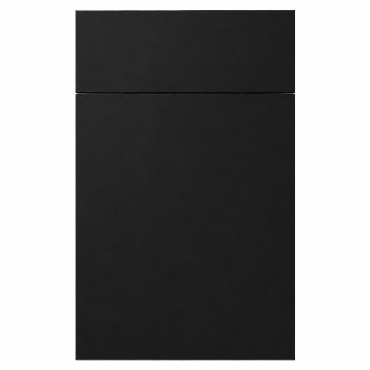 Black rectangular object on a white background ( USA Cabinets Outlet )