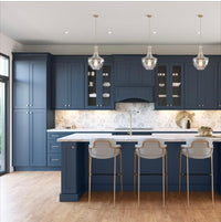 Navy Blue Shaker Base End Shelf (Reversible)