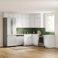 Slim White Shaker Wall Diagonal Corner Cabinet – 24