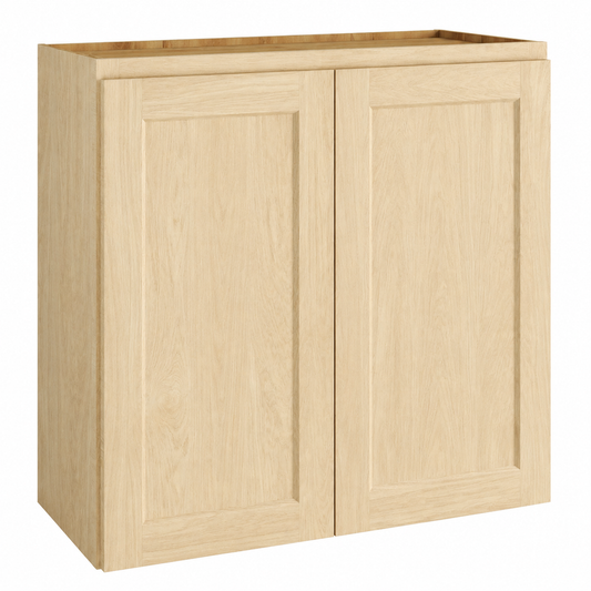 Unfinished Shaker 42″ H Double Door Wall Cabinet