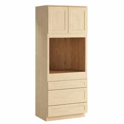 Unfinished Shaker 33″ W Single Door Oven Pantry Cabinet