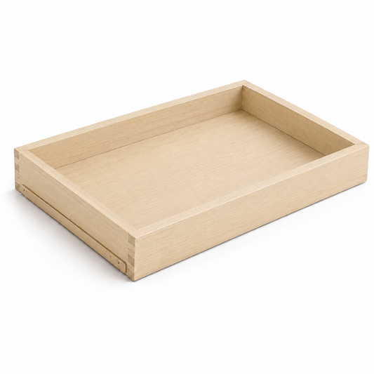 Unfinished Shaker Roll Out Tray