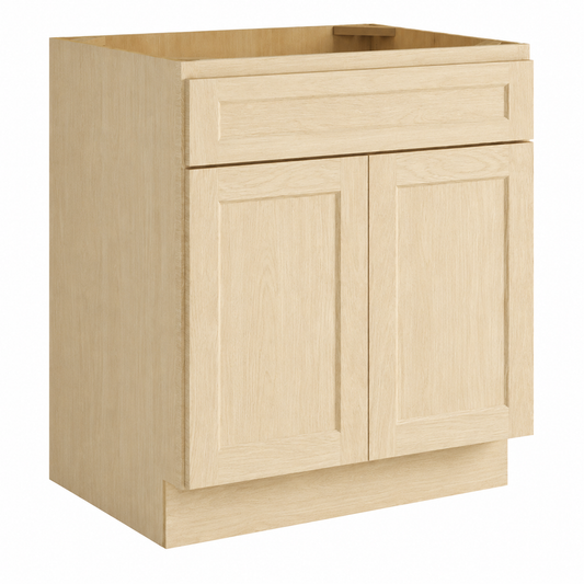 Unfinished Shaker Vanity Sink Base Cabinet