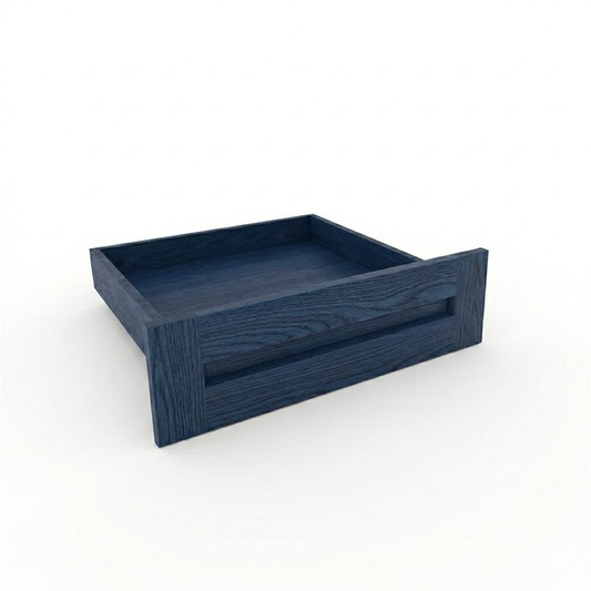Navy Blue Knee Drawer Shaker Vanity