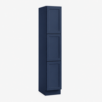 Navy Blue Shaker 18”W Utility Pantry Cabinet with 2 Doors