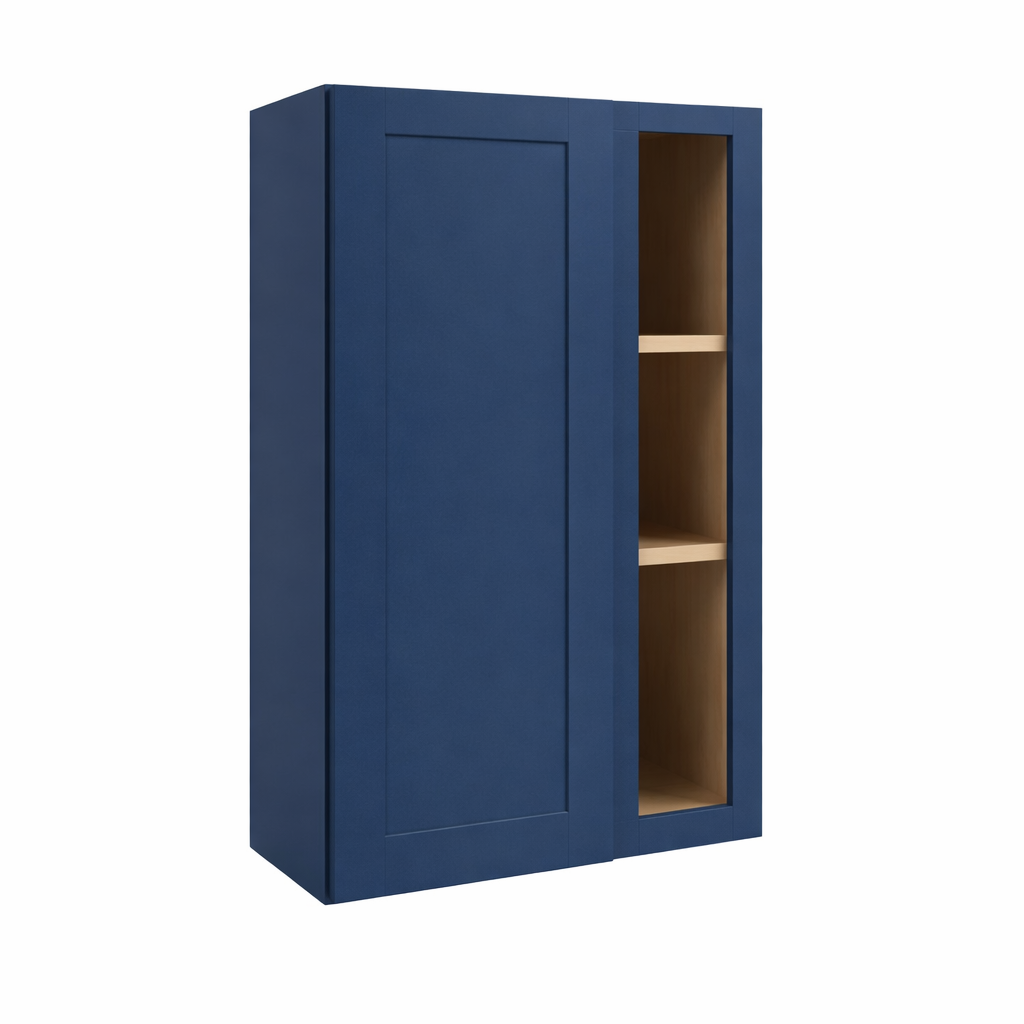 Navy Blue Shaker 30″ H Wall Blind Cabinet