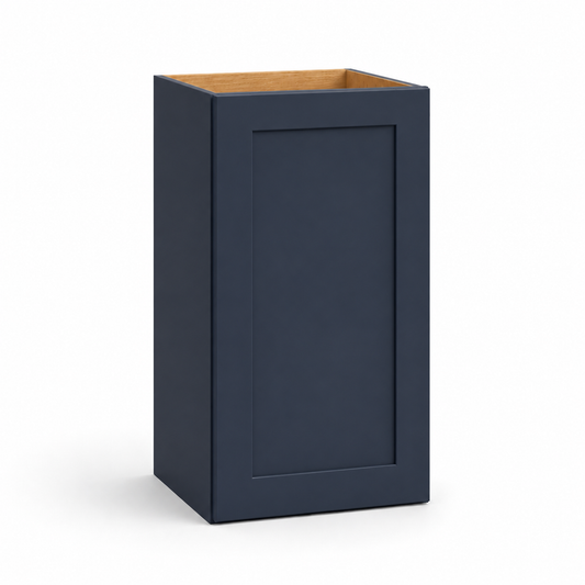 Navy Blue Shaker 30″ H Single Door Wall Cabinet