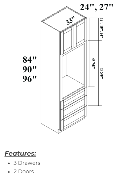 Oven_Cabinet_2D USACabinetsOutlet