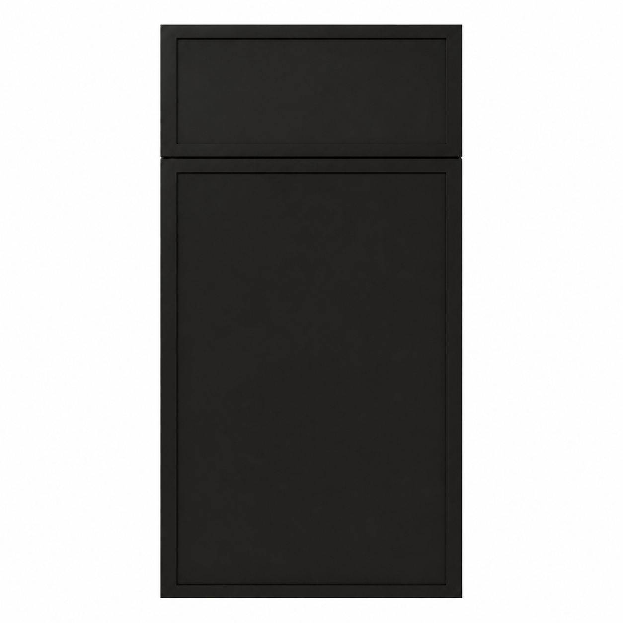 Black cabinet door on a white background|USA Cabinets Outlet |