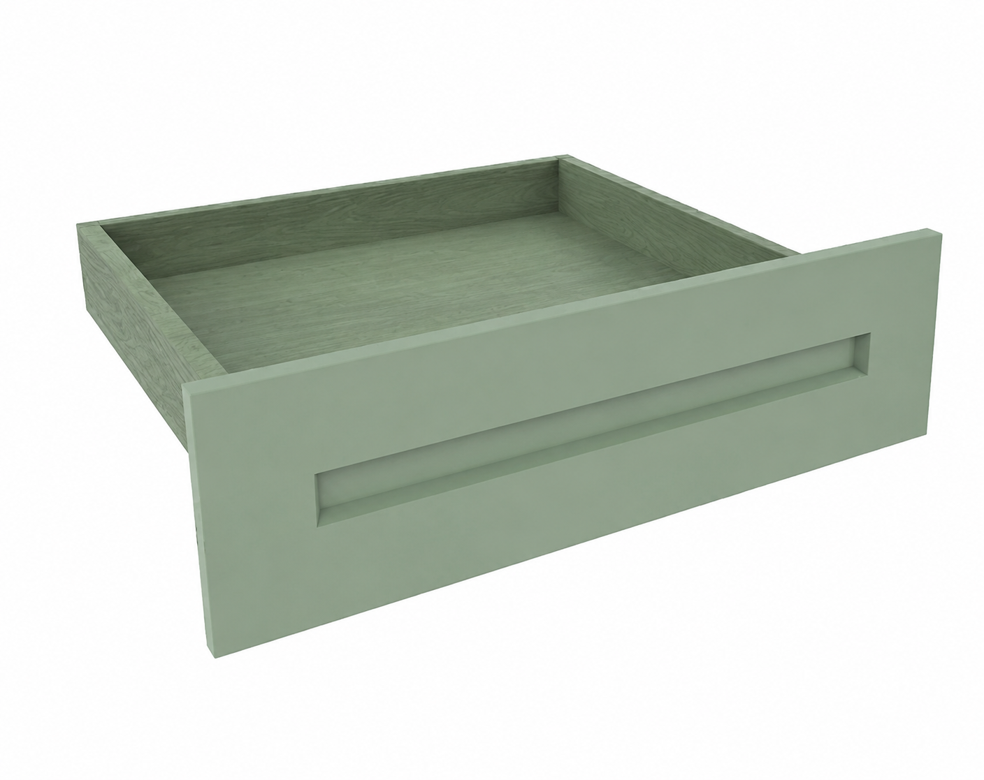 Jade Green Shaker Vanity Knee Drawer