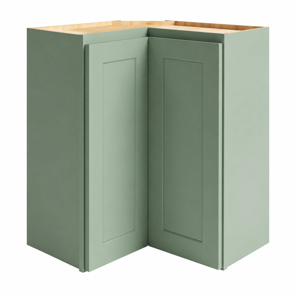 Jade Green Shaker Easy Reach Wall Cabinets