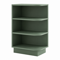 Jade Green Shaker Base End Shelf (Reversible)